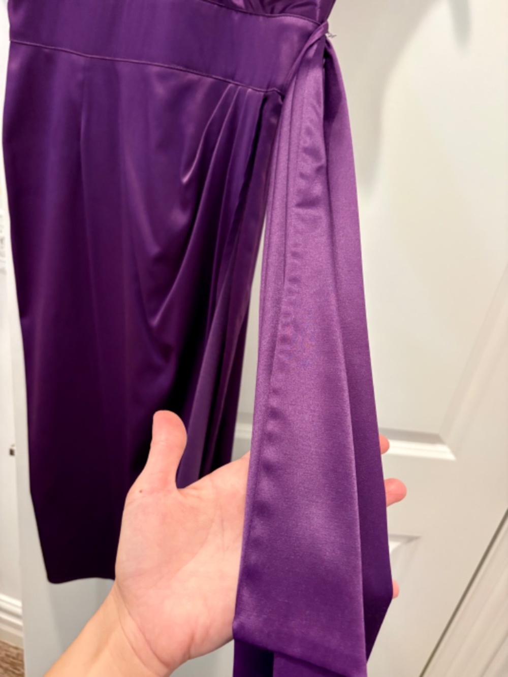 Purple Satin Pinup Dress - Picture 7 of 7